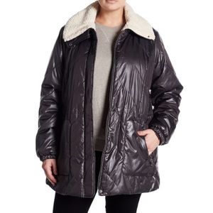 SALE 🛍️Kenneth Cole Faux Shearling Puffer Jacket Coat